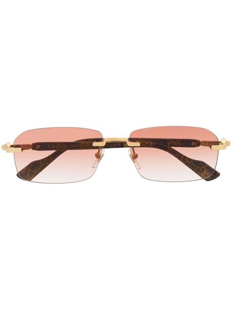 gucci sonnenbrille ohne rahmen|Gucci brille gross.